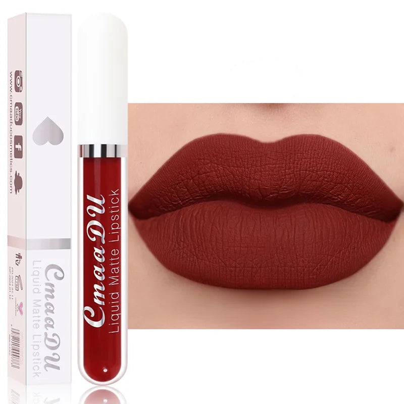 Long-Lasting Velvet Matte Liquid Lipstick for Women