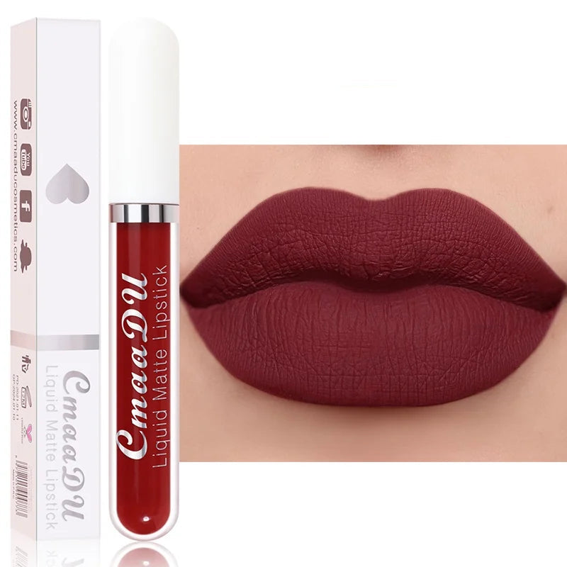 Long-Lasting Velvet Matte Liquid Lipstick for Women