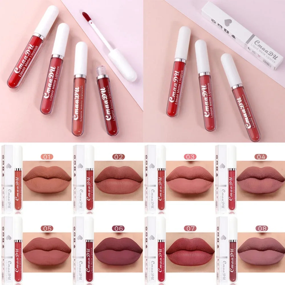 Long-Lasting Velvet Matte Liquid Lipstick for Women