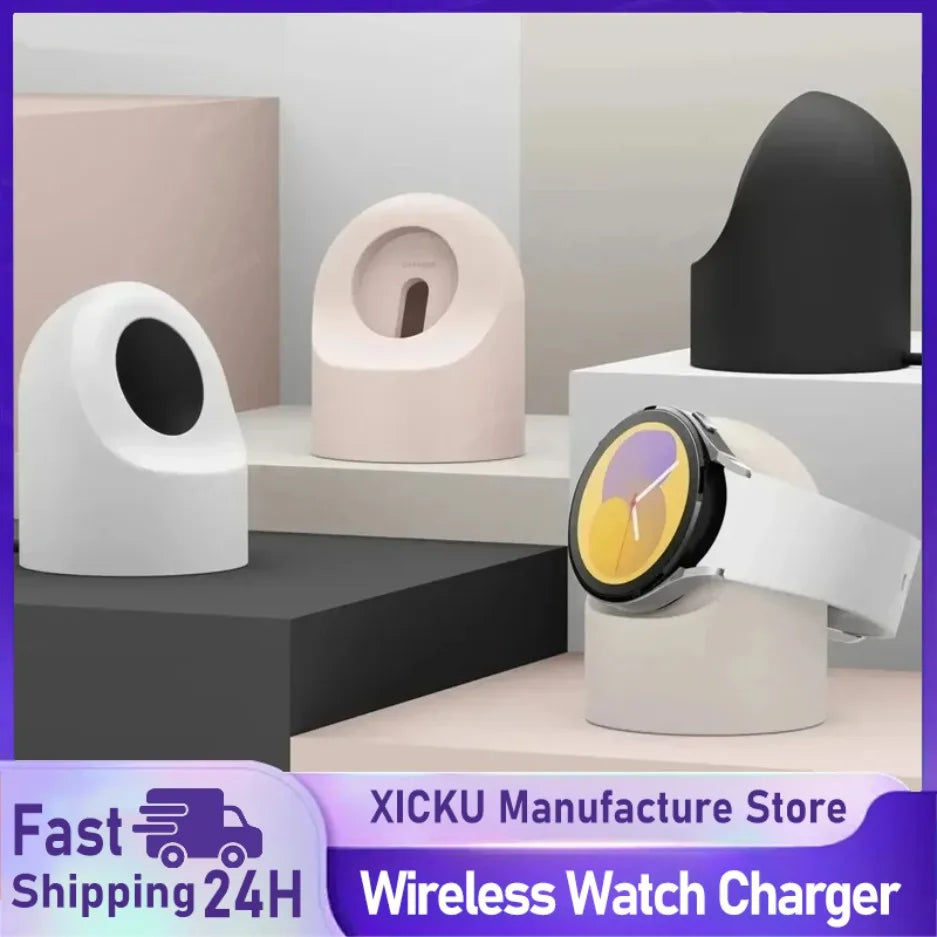Compatible with Samsung Galaxy Watch 9 8 7 6 5 Charger Stand Holder Galaxy Watch 5 6 7 8 9 Pro Charger Silicone Stand