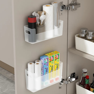 Self Adhesive Cabinet Door Storage Shelf for Kitchen Essentials