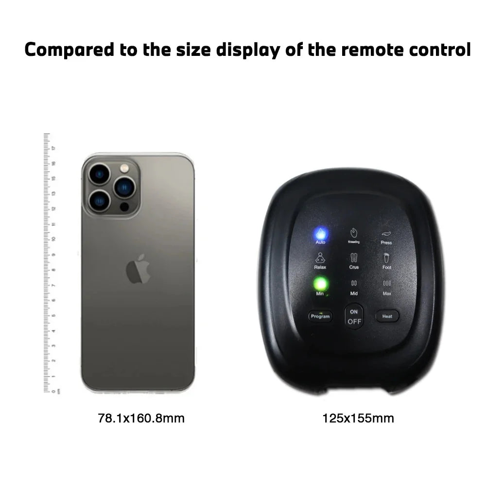 Pneumatic Compression Leg Recovery System Foot Massager For Circulation And Relaxation Calf Massage Reduce Muscle Tension Device Black