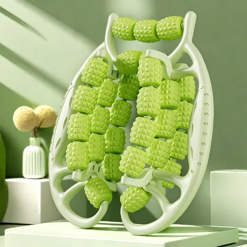 Newest 29/23 Wheel Annular Leg Clamp Massager Body Slimming Roller Massager Anti-cellulite Massage for Body Massager Relax Green-29Roller