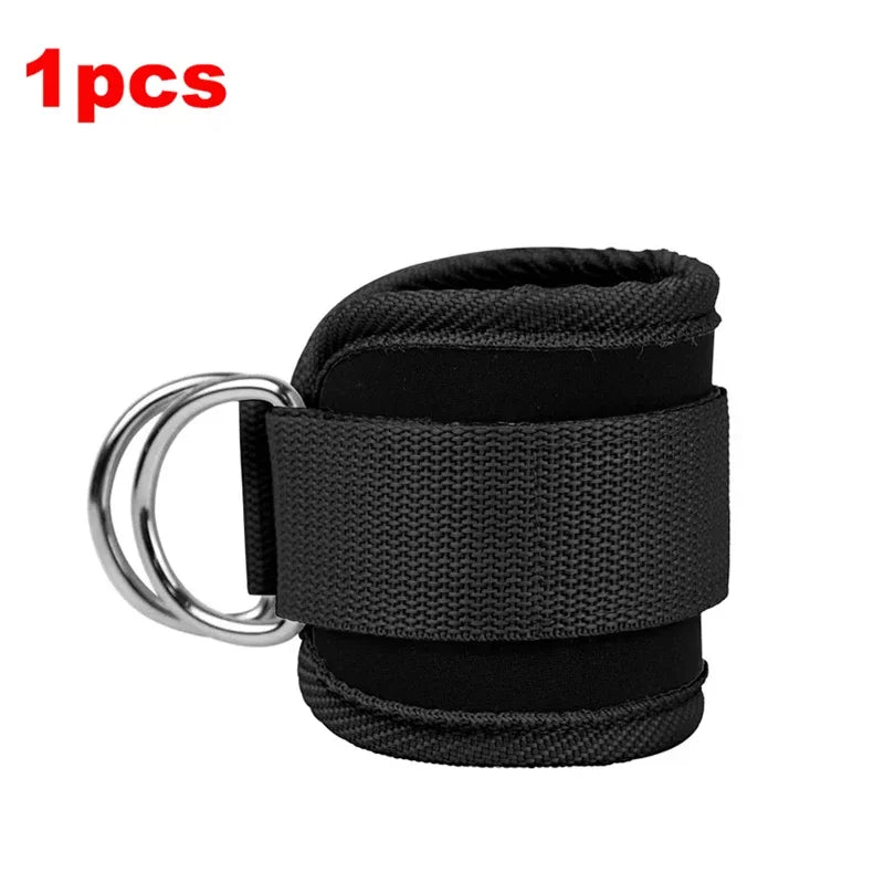 1/2/4Pcs Cable Ankle Straps Double D-Ring Adjustable Ankle Cuffs Gym Workouts Glutes Legs Strength Training Brace Support Sport