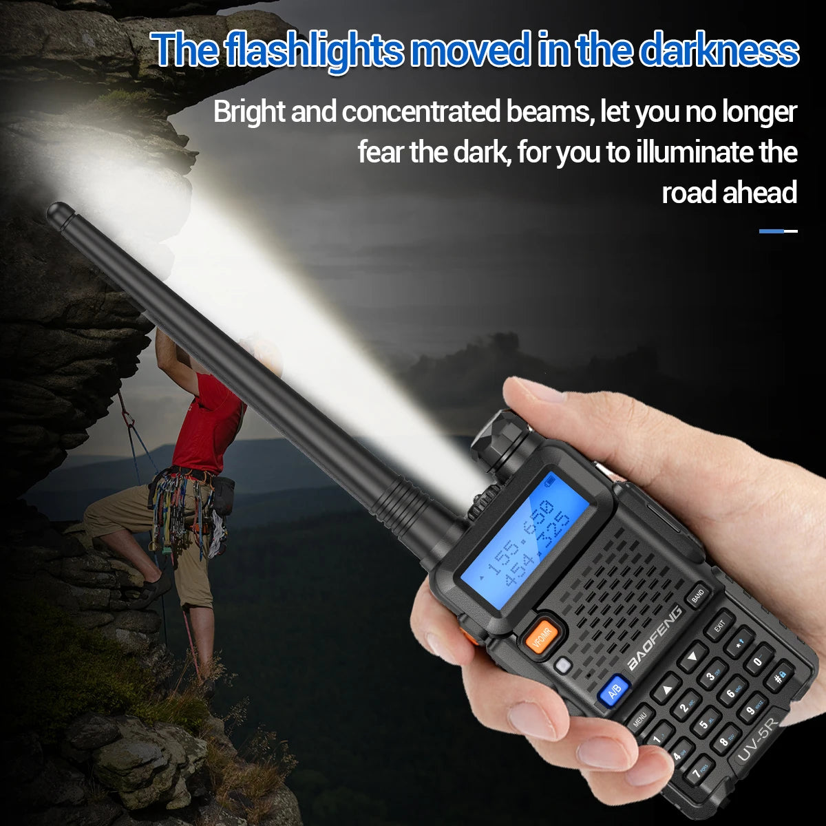 2PC Baofeng UV-5R Walkie Talkie Dual Band Long Range Ham Radio - Dicrodelights