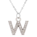 Fashion Shining A-Z Letter Pendant Charm Necklace 26 Initial Alphabet Name Clavicle Chain Party Valentine's Day Jewelry Gift W