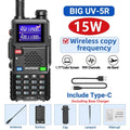 Baofeng UV-5RH 10W Walkie Talkie Long Range Ham Radio Type-C Charging Air Band Two-Way Wireless Transceiver - Dicrodelights