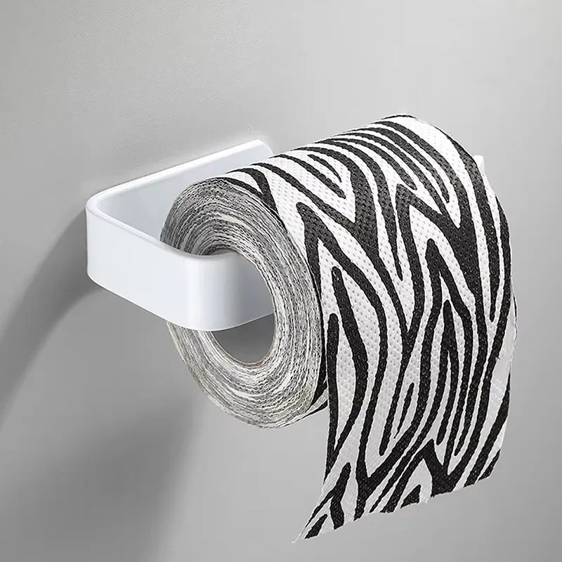 Acrylic Wall Mounted Toilet Roll Holder in Black or White White