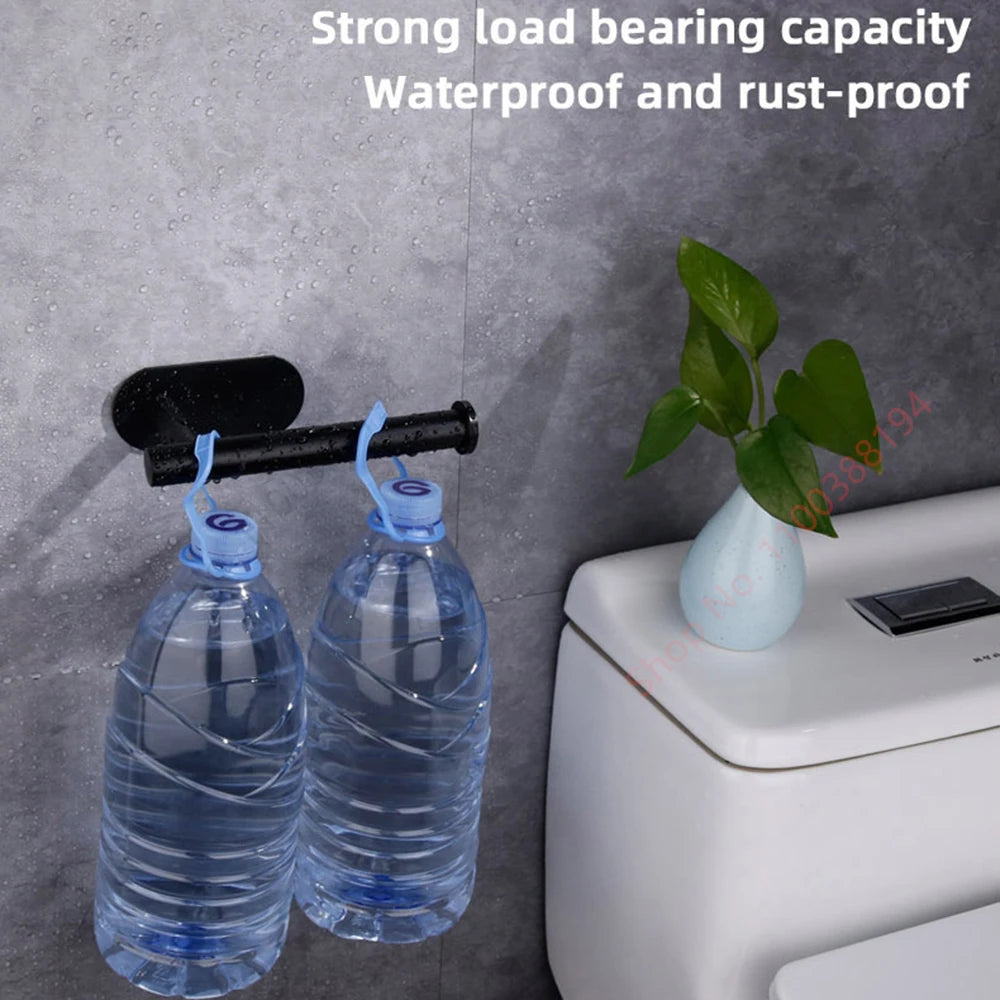 Stainless Steel Wall Mounted Toilet Roll Holder and Hooks