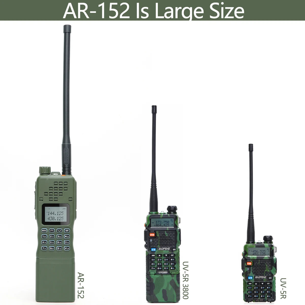 Baofeng AR 152 Tactical Ham Radio – Long Range, High Power Walkie Talkie (10km Range) - Dicrodelights