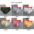 1/3PCS Men Briefs Mid Waist Elastic Soft Breathable Anti-septic U Convex Striped Solid Color Casual Men Underpants underwear men