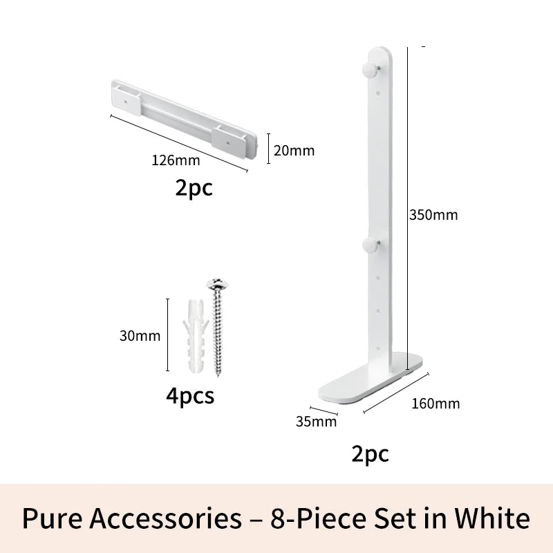 Home Storage Pegboard – 2 Mounting Options (Stand or Clamp-On), Perfect for Desk Organization of Stationery/Daily Items W Off Accessories 9
