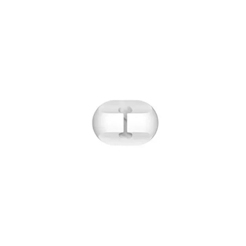 Self Adhesive Silicone Cable Holder for Desk Charging Leads white 1 Channel