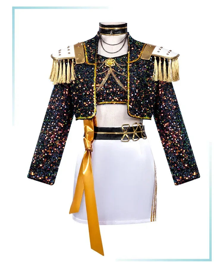 Black & Gold KPop Demon Hunter Cosplay Costume Set