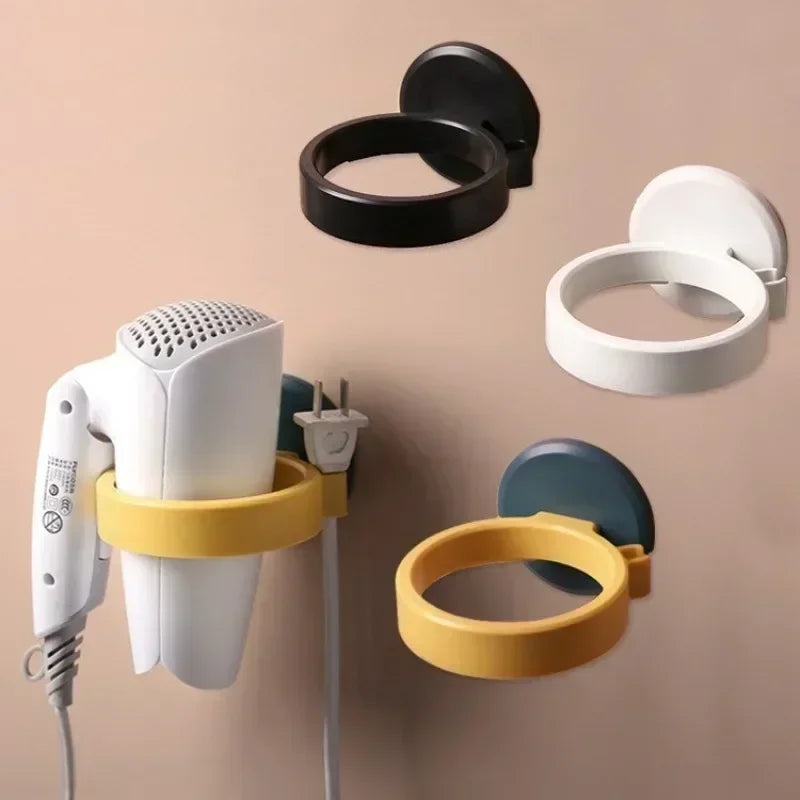 Adhesive Hair Dryer Holder for Bathroom Walls