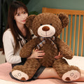 35/50/60CM Cute Classic Teddy Bear Plush Toys Kawaii Bow Tie Bear Plushie Pillow Stuffed Soft Dolls for Kids Girls Lover Gifts