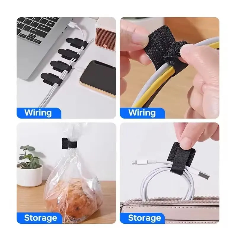 Self Adhesive Nylon Cable Straps for Under Desk Storage