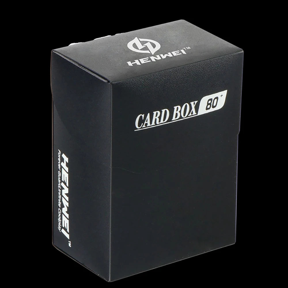 Trading Card Deck Box in PP with Fold Over Lid and Colour Options Black