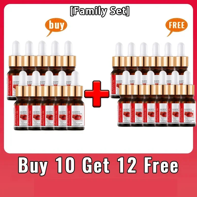 Lip Booster Plumping Serum Oil Hyaluronic Acid Moisturising Sexy Plumping Enhancer Stimulant Free Brightening Lightening Lines Buy 10 Get 12 Free