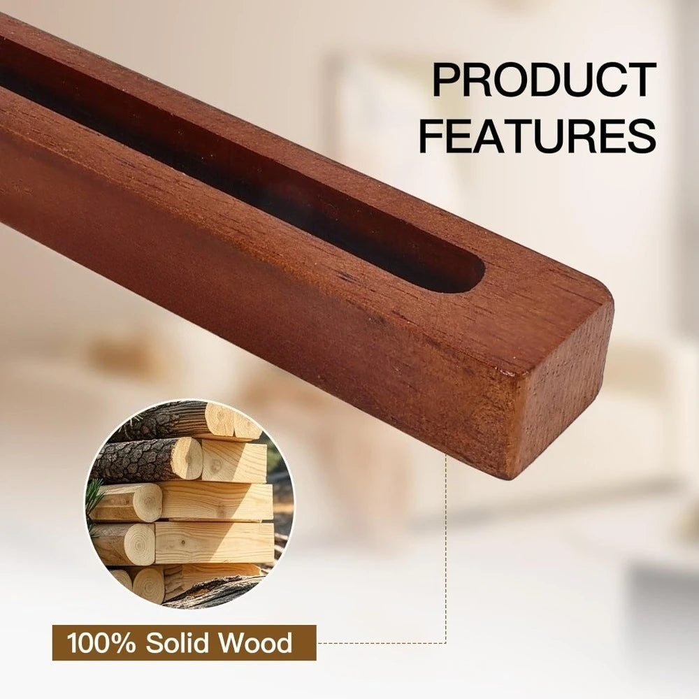 Solid Wood Wall Mounted Sunglasses Holder for Bedroom Storage