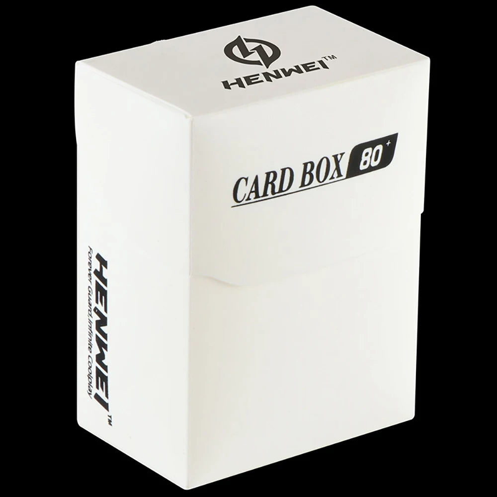 Trading Card Deck Box in PP with Fold Over Lid and Colour Options White