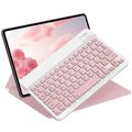 Bluetooth Keyboard for iPad 10th Generation iPad Pro 13 12 11 10 9 8 7 Inch iPad Air 13 11th iPad Mini Samsung Xiaomi Tablets 10 Inch Pink