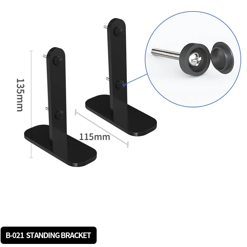 Pegboard Combination Desktop Storage Kit, Vertical and Clip-Type Pegboard Display Panels, Suitable for Home Office Storage. B stand bracket 2pcs