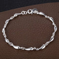 925 Sterling Silver Bracelet Heart High Quality Romance Chain For Woman Men Fashion Engagement Party Wedding Jewelry Gift DY AB067