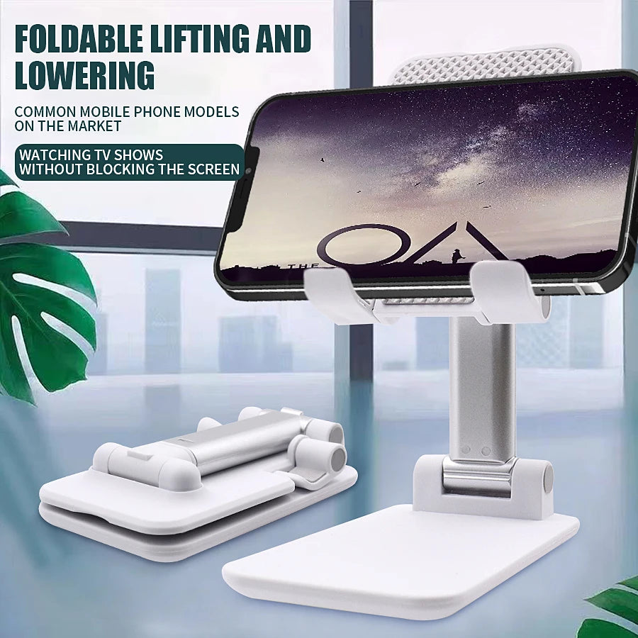 Adjustable Desktop Phone Holder Stand for iPhone 17/16/15/14 Samsung Xiaomi, Flexible Lazy Bracket for Tablet & Cellphone