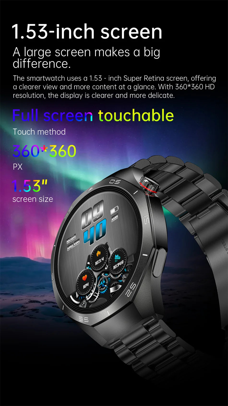 2025 New GT5 Pro GPS Track Smart Watch Men 360*360 AMOLED Screen NFC BT Call Waterproof Health Monitor Man Smartwatches IOS