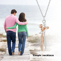 Hip Hop Embrace Couple Pendant Necklace Adjustable Hugging Pendant Necklace Jewelry Valentine Day Gift