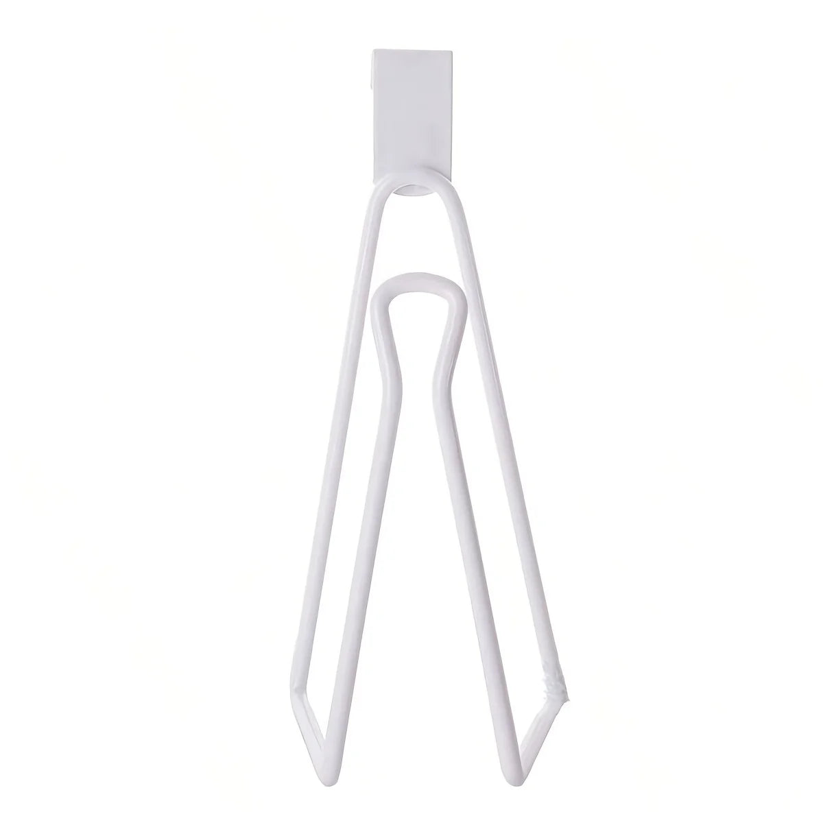 Metal Over Cistern Toilet Roll Holder in Black or White WHITE