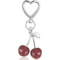 Kawaii Cherry Keychain Set - Cute Acrylic Bag Charm & Car Decor, Adorable Gift for Women Girls Birthday Valentine Accessories NS1281