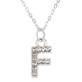 Fashion Shining A-Z Letter Pendant Charm Necklace 26 Initial Alphabet Name Clavicle Chain Party Valentine's Day Jewelry Gift F