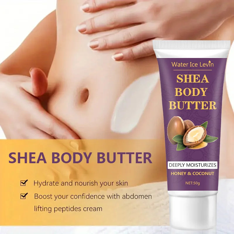 24H Shea Butter Body Cream for Dry Skin – Deep Moisturizing, Firming & Elasticity Repair Cream for Cracked Skin