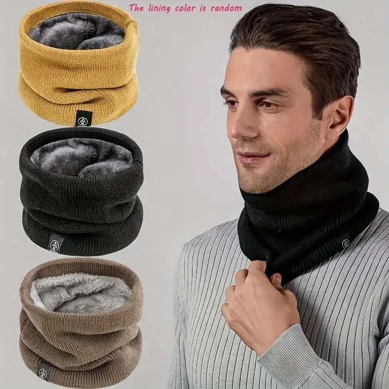 Neck Gaiter Winter Scarf – Warm Knit Windproof Tube Scarf