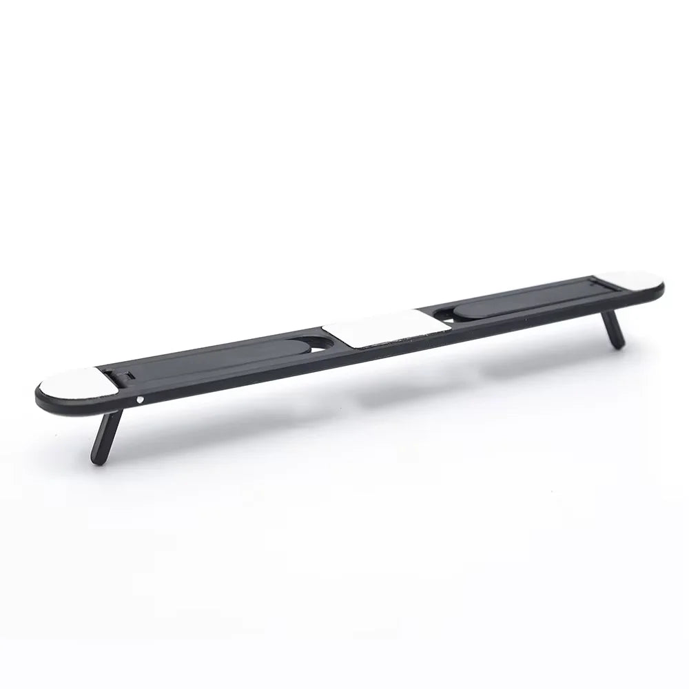 Adhesive Folding Plastic Laptop Stand for Desk Setups Plastic Black