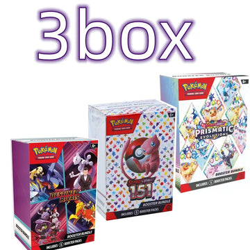 Pokemon Card v10 Booster bundle Destined Rivals Prismatic Evolutions Scarlet Violet 151 English Booster Transaction Cards Gifts 3box