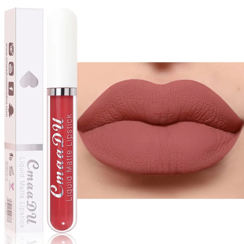 Long-Lasting Velvet Matte Liquid Lipstick for Women