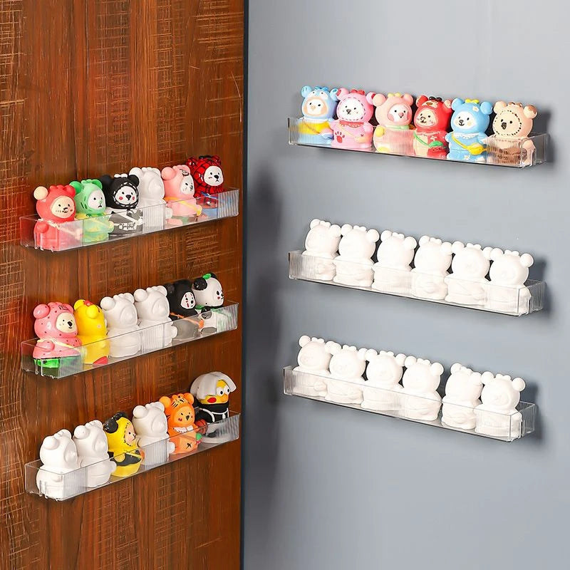 Clear Display Shelf for Wall Mounted Figure Collections