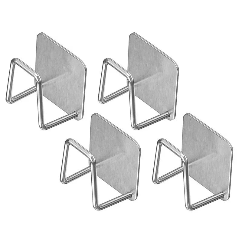 Stainless Steel Wall Mounted Pot Lid Rack for Kitchen Storage