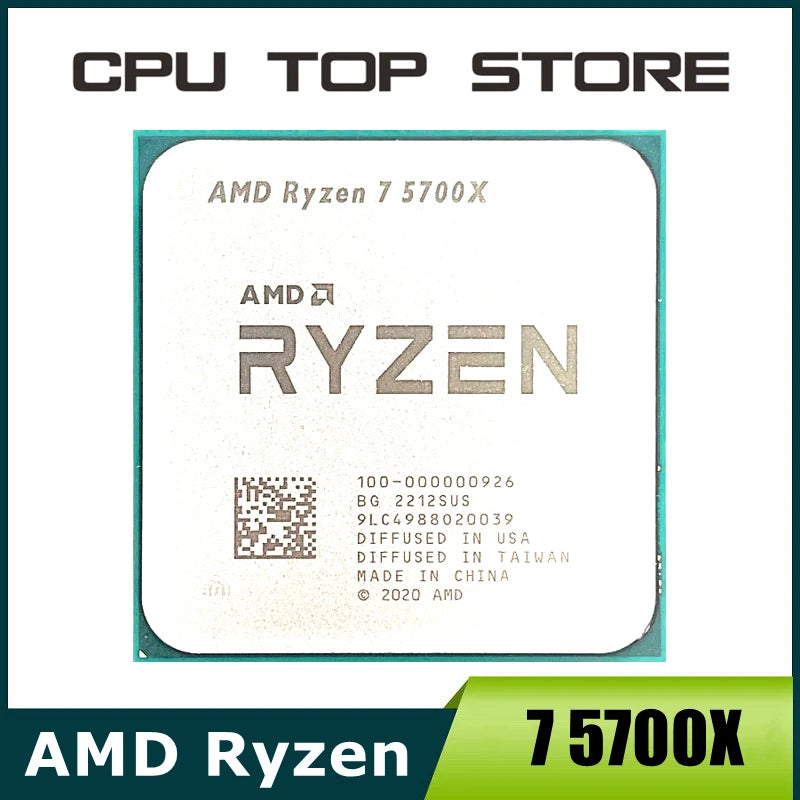 AMD Ryzen 7 R7 5700X 3.4GHz 8-Core 16-Thread CPU Processor Socket AM4 No Fan Default Title