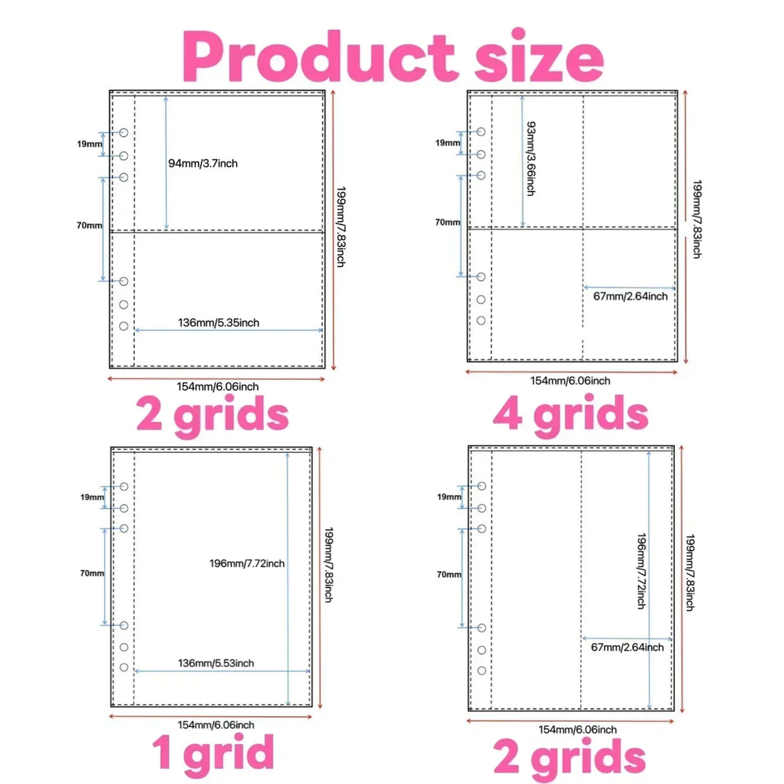 A5 Kpop Photocard Binder Cover and Pocket Page Options