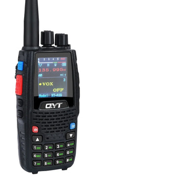 QYT KT-A16 Aviation Handheld Transceiver 6W NOAA Air Band Radio Black