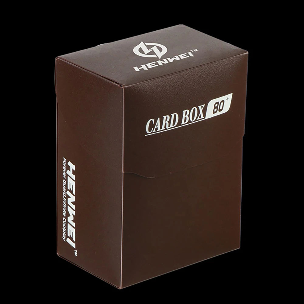 Trading Card Deck Box in PP with Fold Over Lid and Colour Options Brown