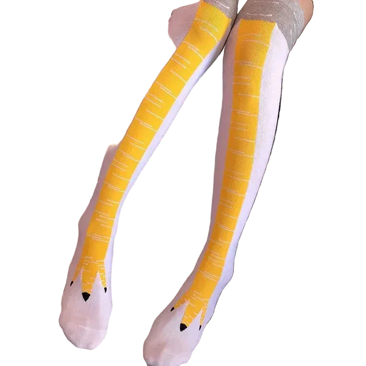 Funny Chicken Paw Stocking Over-knee 50/70CM Pressure Long Stocking for Women Personalized Realistic Chicken Feet Sports Socks # - Dicrodelights