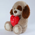 25CM Cute Heart Bear Dog Plush Toys Red Heart Print Love Creative Animal Stuffed Doll For Lovers Valentine's Day Gifts
