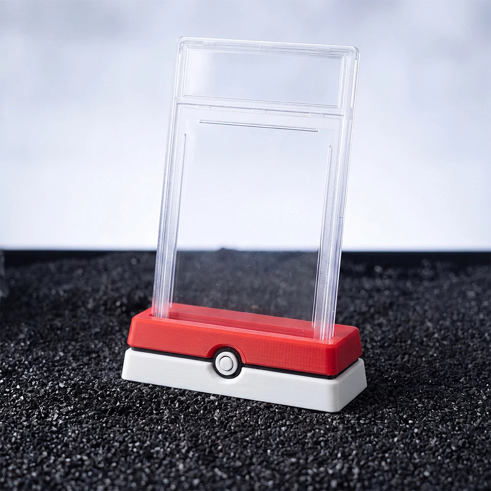 Trading Card Display Stand in Red or Gold with Holder Option