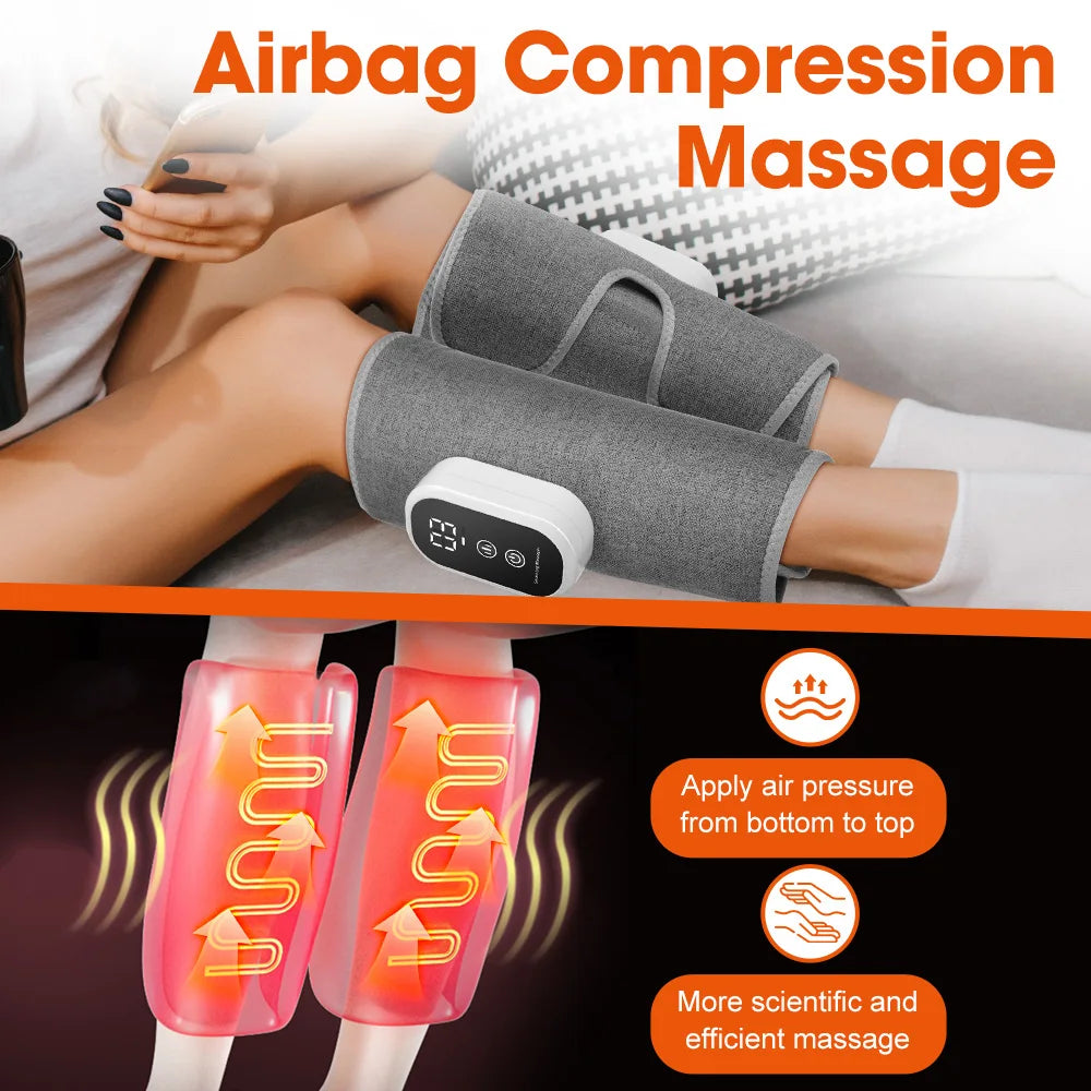 Eletric 360° Air Pressure Calf Massager Wireless Leg Massage 3 Mode Airbag Compresstion Relax Foot Calf Muscle Relieve Fatigue
