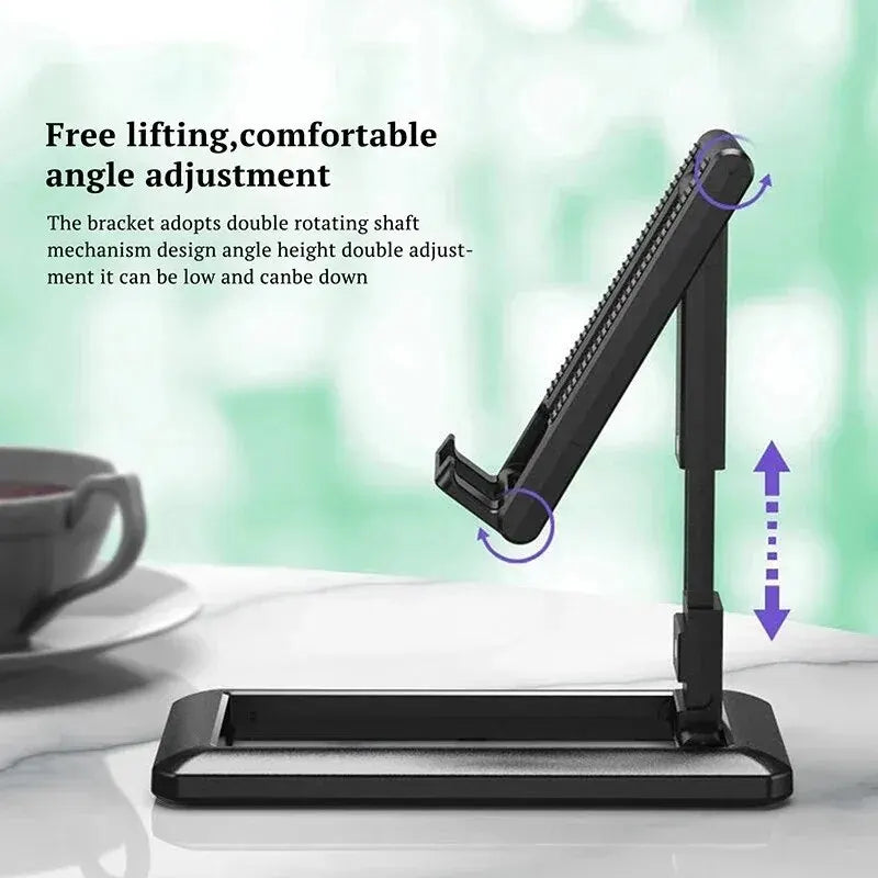 Adjustable Folding Desk Phone Stand for Hands Free Viewing